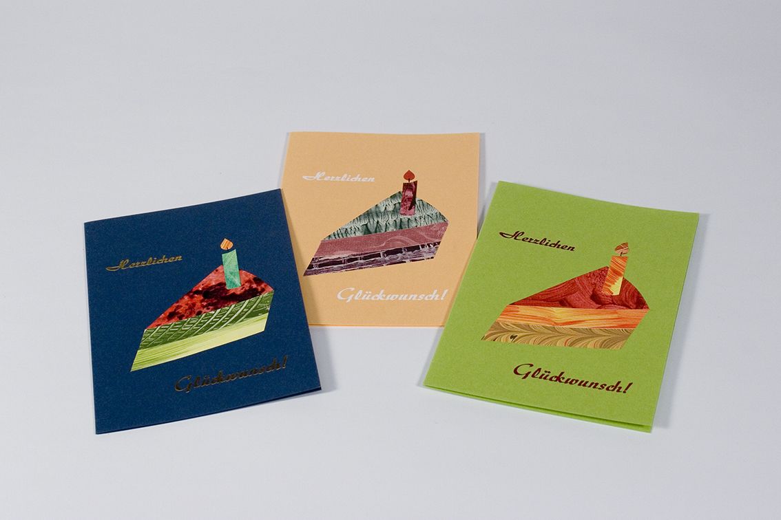  Glückwunschkarte "Kuchen", Karten